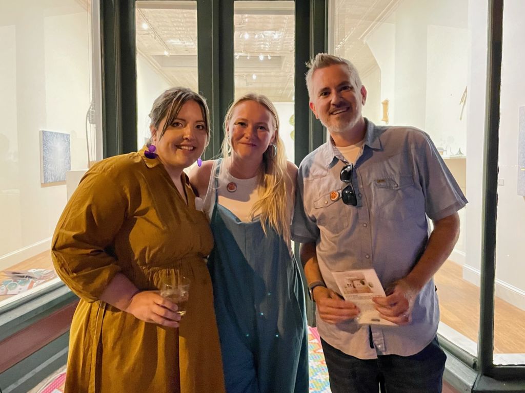 Kristi Jilson Sykes, Sarah and Wes Childers at the 2023-24 Westobou season opening party